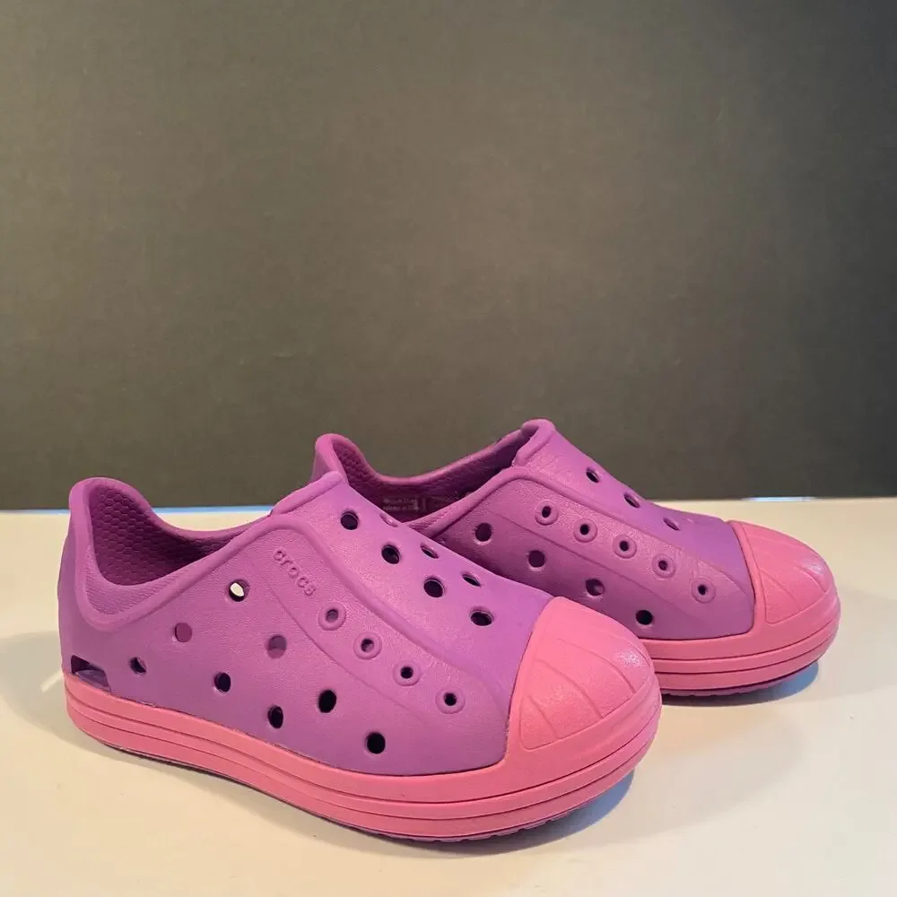 Croc Sneakers Bump It Slip On Purple water shoes Girls Size 8C